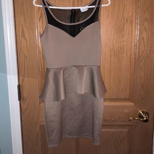 formal peplum dress